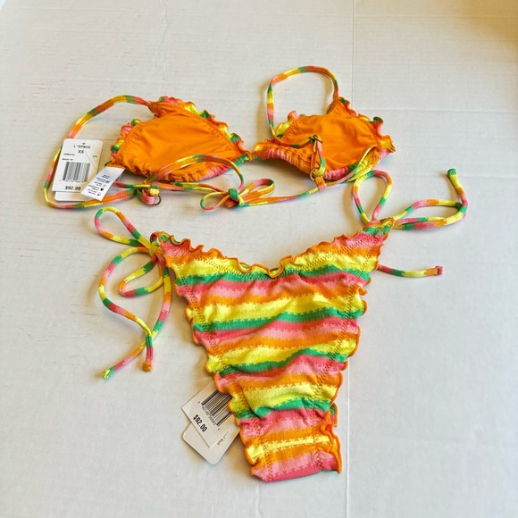 L*Space Maggie Top & Roger Bottom 2-Piece Bikini Set NWT Size XS - Picture 6 of 8